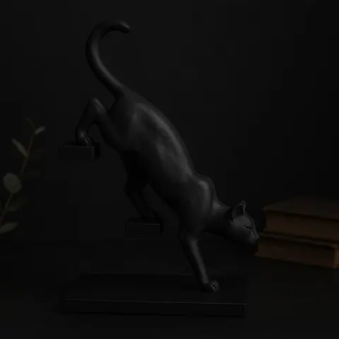 Panther On Stairs — 3D printed animal figurine