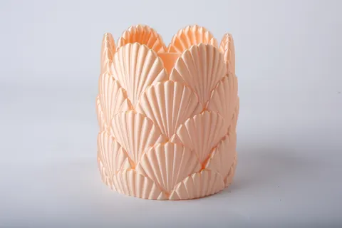 Peach Seashell Vase — 3D printed figural vase