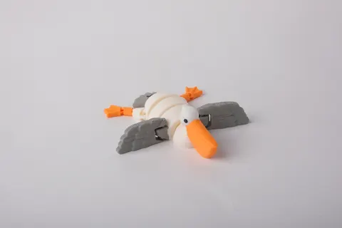 Pelican Flexi Toy — 3D printed flexi animal