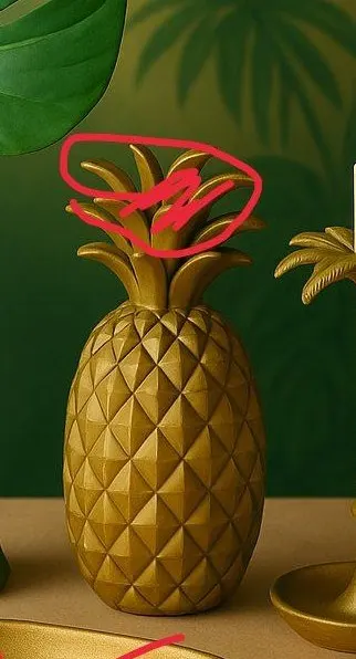 Pineapple Vase 2 — 3D printed figural vase