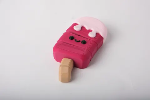 Pink Popsicle Flexi Figurine — 3D printed flexi animal