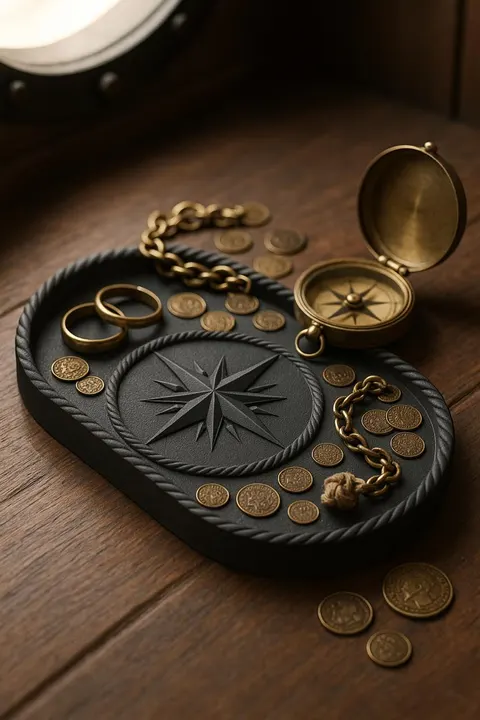 Pirate Tray 1 — 3D printed desk organizer