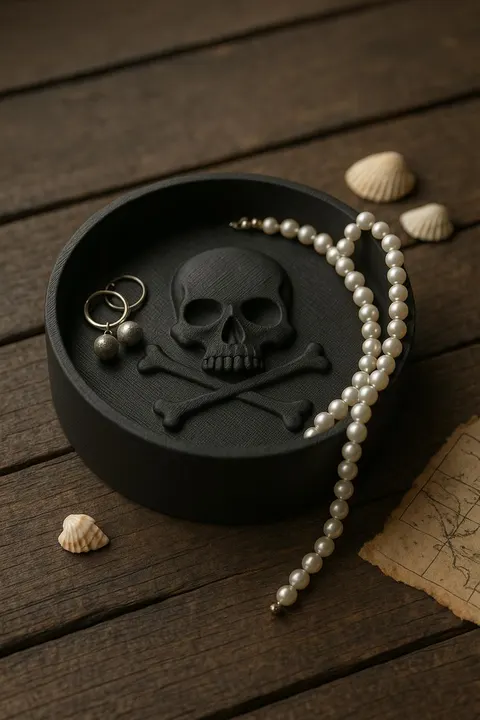 Pirate Tray 2 — 3D printed desk organizer