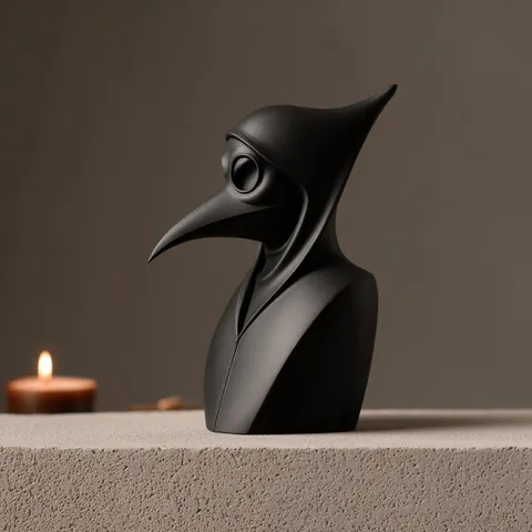 Plague Doctor — 3D printed gothic figurine