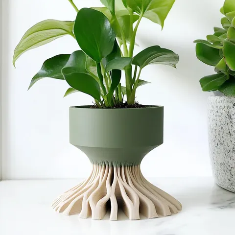 Pot With Roots — 3D printed botanical vase