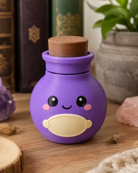 Potion Button — 3D printed figural vase