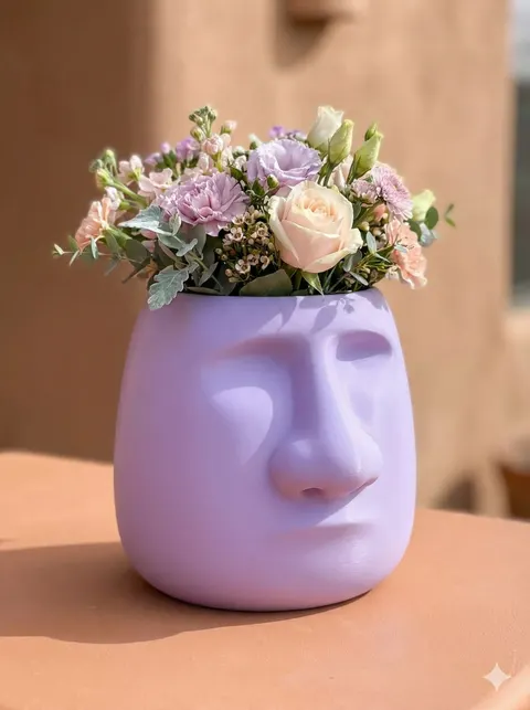 Potty Face — 3D printed face sculpture