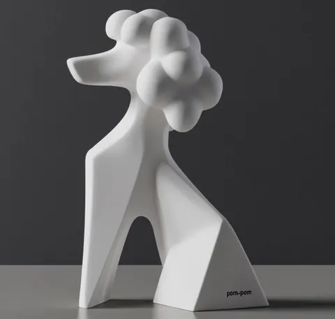 Pudel (2) — 3D printed animal figurine