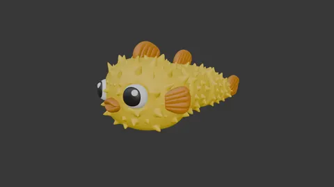 Puffer Fish — 3D printed flexi sea creature