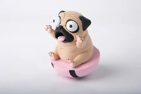 Pug Wobbly Toy Cute Balance Fidget Figure — 3D printed fidget toy