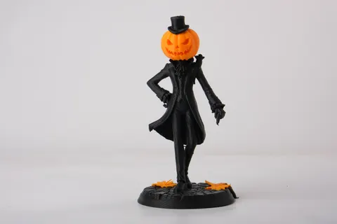 Pumpkin Gentleman Figurine — 3D printed gothic figurine