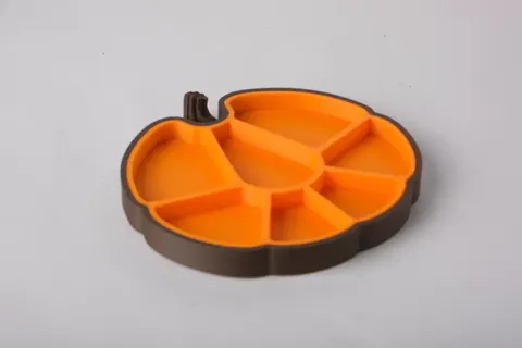 Pumpkin Snack Tray — 3D printed botanical tray