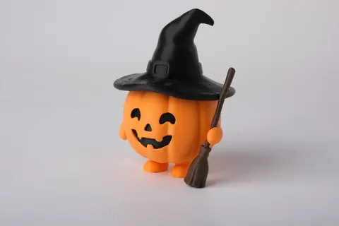 Pumpkin Witch Figurine — 3D printed gothic figurine