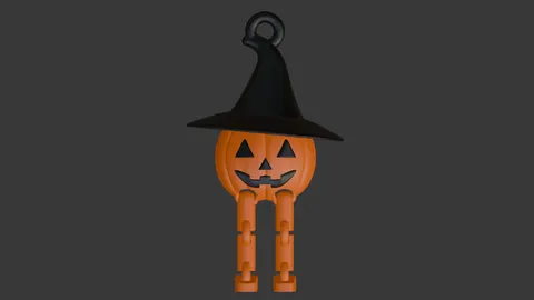Pumpkin With A Hat — 3D printed gothic figurine