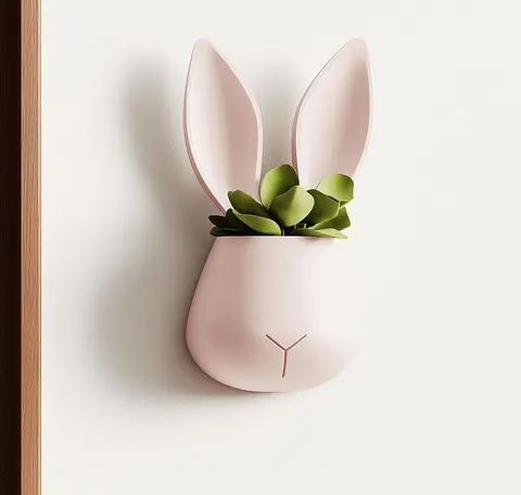 Rabbit — 3D printed figural vase