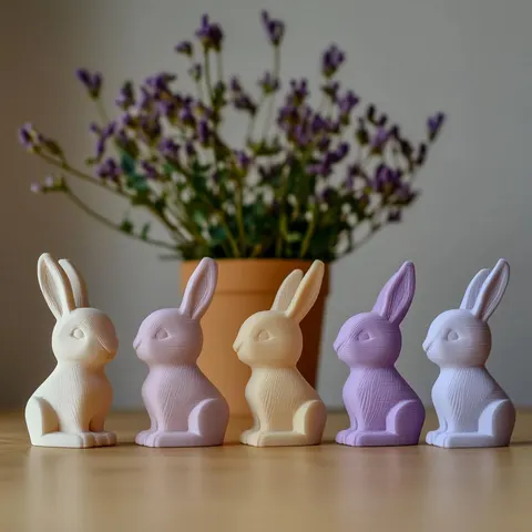 Rabbit Pastel — 3D printed decor piece