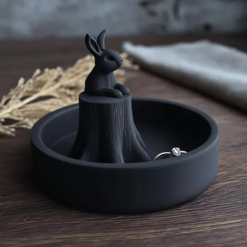 Rabbit Stump — 3D printed animal tray