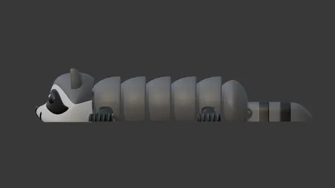 Raccoon — 3D printed flexi animal