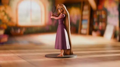 Rapunzel — 3D printed decor piece