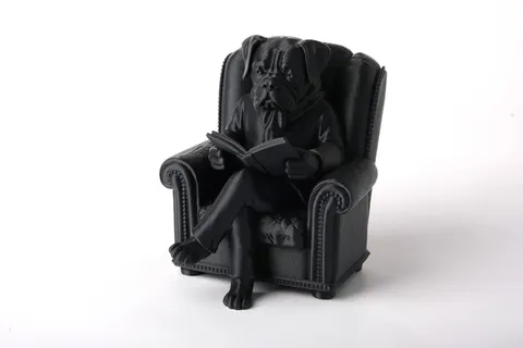 Reading Mastiff Figurine — 3D printed animal figurine