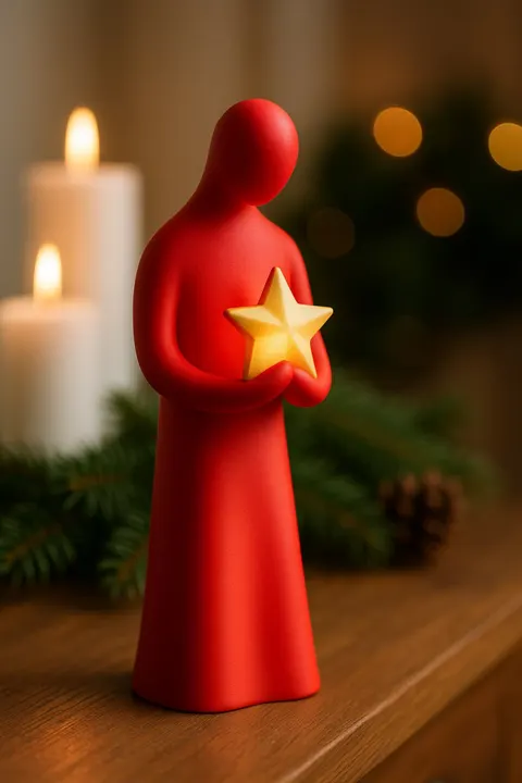 Red Angel — 3D printed decor piece