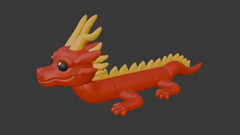 Red Dragon — 3D printed decor piece