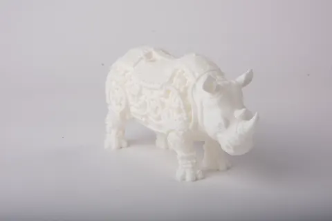 Rhino Bust with Mechanical Details — 3D printed animal figurine