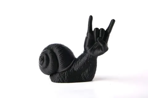 Rock’n’Roll Snail — 3D printed animal figurine