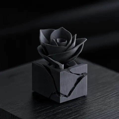 Rose — 3D printed botanical sculpture