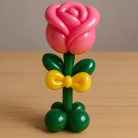 Rose From Balloons 3 — 3D printed botanical sculpture