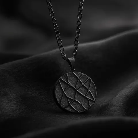 Round Pendant — 3D printed jewelry piece