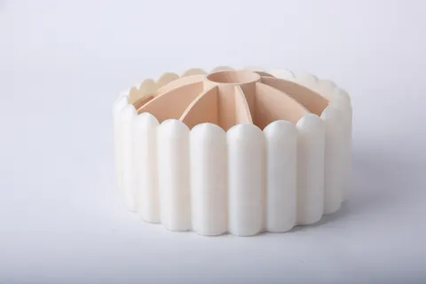 Round Sectioned Organizer Tray — 3D printed minimalist organizer