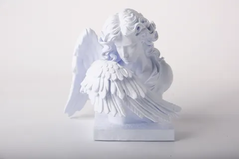 Sad Angel Bust — 3D printed bust sculpture