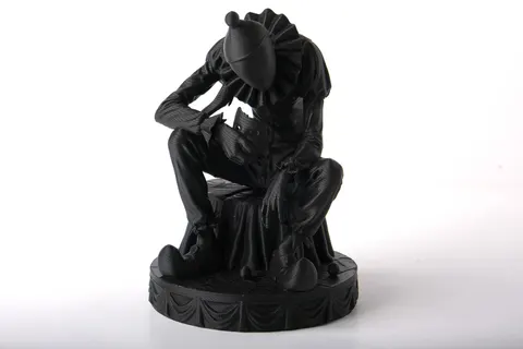 Sad Clown Figurine — 3D printed bust sculpture