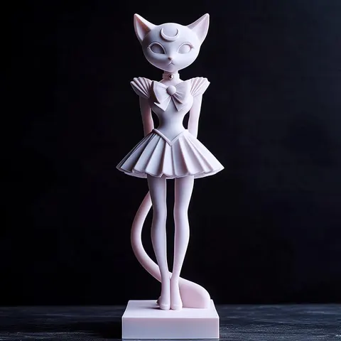 Sailor Cat — 3D printed cat figurine