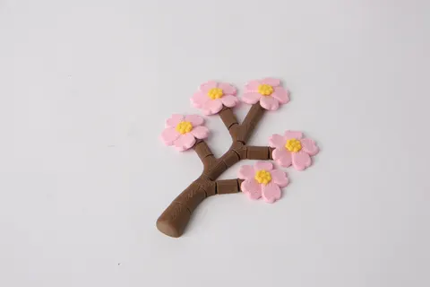 Sakura Branch Flexi Figurine — 3D printed flexi animal