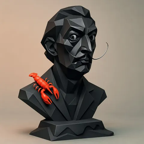 Salvador Close With Crayfish — 3D printed flexi sea creature