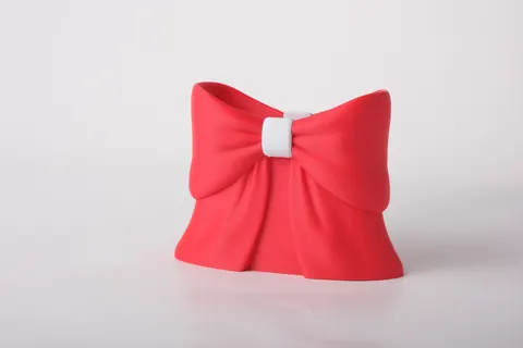 Satin Bow Vase — 3D printed figural vase