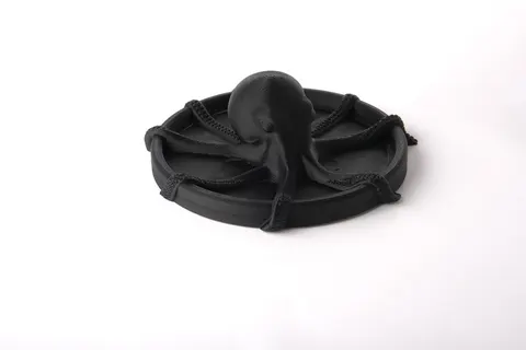 Sculptural Octopus Tray with Tentacles — 3D printed animal tray
