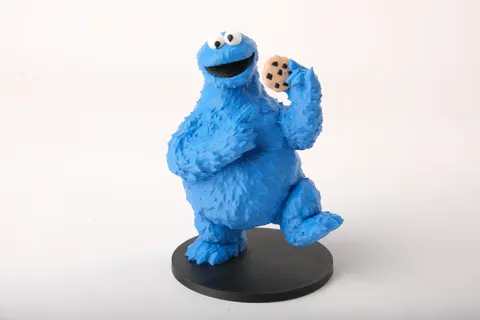 Sesame Street Cookie Monster Collectible Figurine — 3D printed bust sculpture