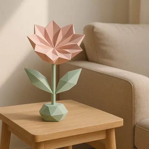 Sharp Flower — 3D printed botanical sculpture