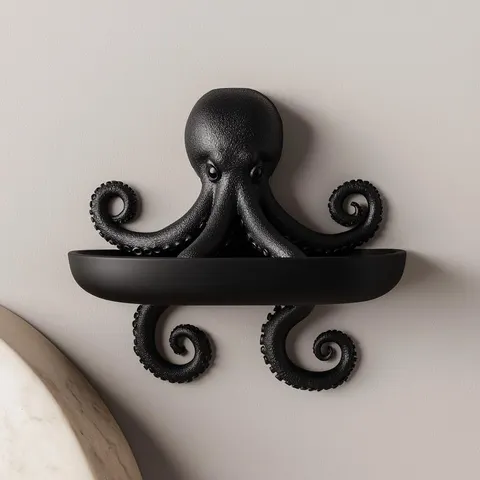 Shelf Octopus — 3D printed flexi sea creature
