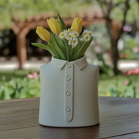 Shirt — 3D printed figural vase