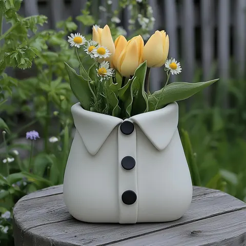 Shirt 2 — 3D printed figural vase