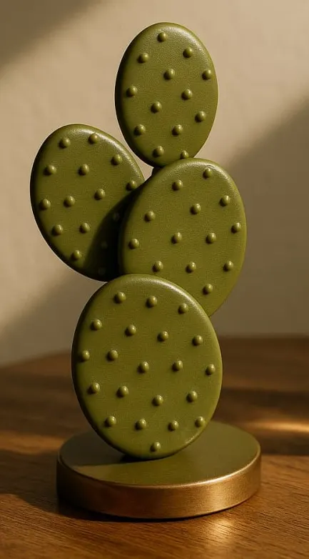 Simple Cactus — 3D printed botanical sculpture