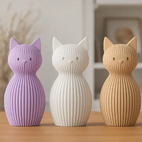 Simple Cats — 3D printed cat figurine