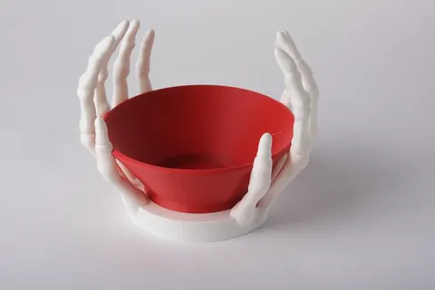 Skeleton Hands Candy Bowl — 3D printed figural vase