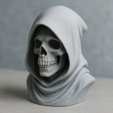 Skull Death — 3D printed gothic figurine