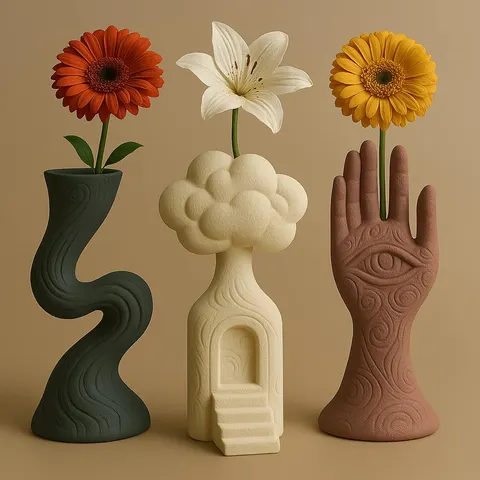 Sky On Vase — 3D printed geometric vase
