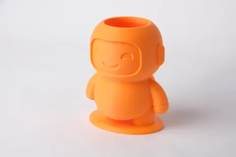 Smiley Robot Vase — 3D printed figural vase